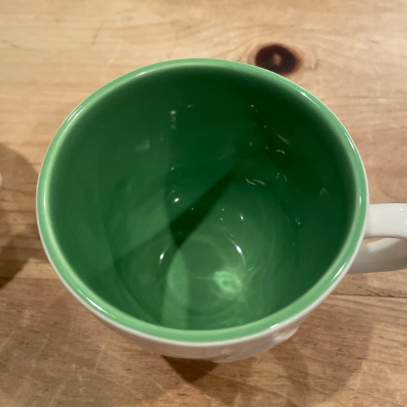 Starbucks Duo Holiday 2006 Embossed 16 oz matching mugs Christmas Cabincore - Picture 7 of 7